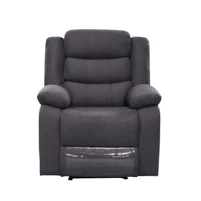 Homer 1-Seater Fabric Recliner - Dark Grey - With 2-Year Warranty